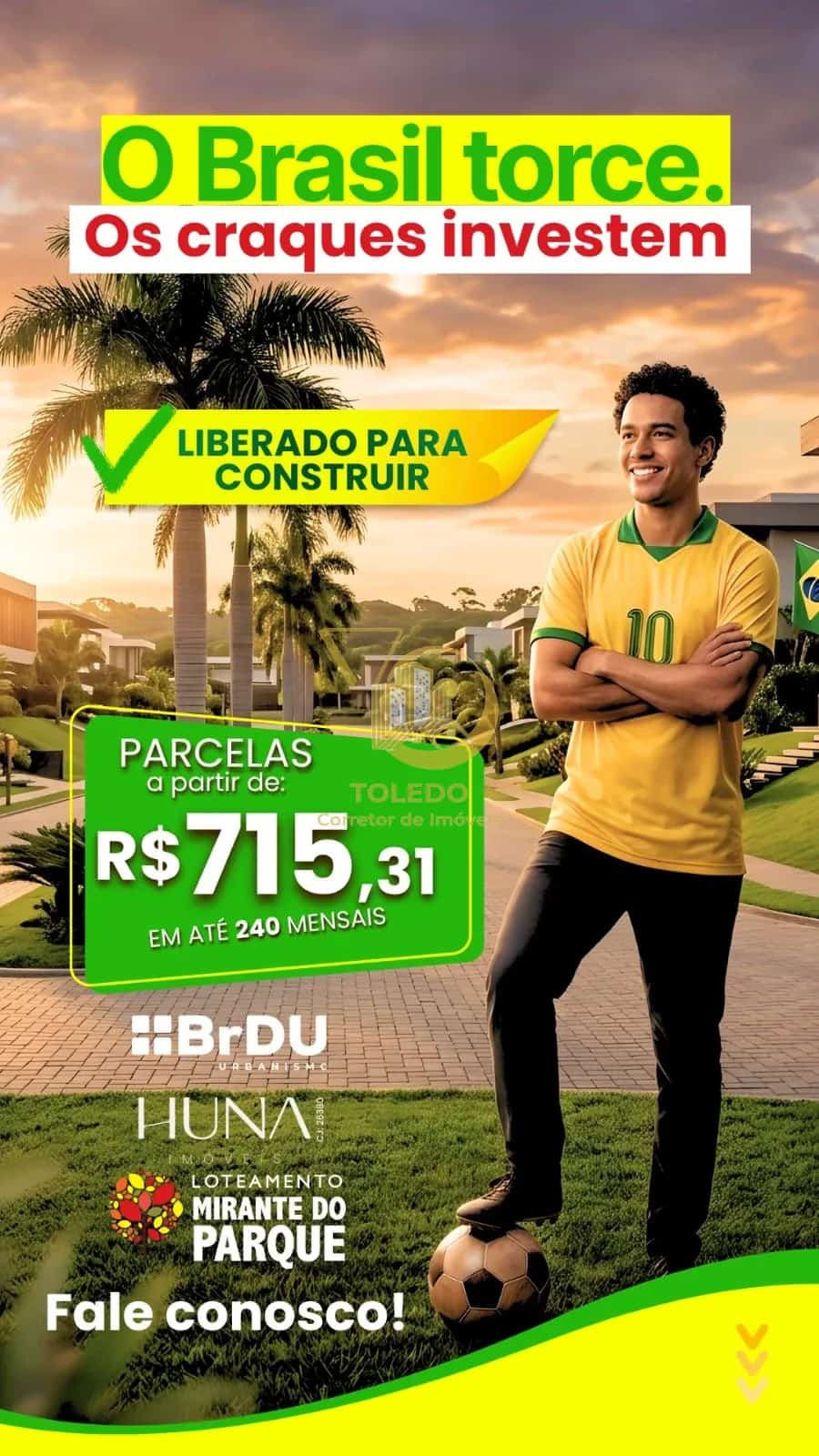 Terreno no loteamento mirante do parque a venda